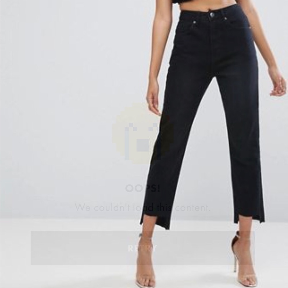 High waisted mom jeans